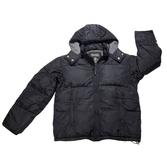 NY & CO Women's Size Medium Black Down-Filled Winter Puffer Jacket - Picture 1 of 8